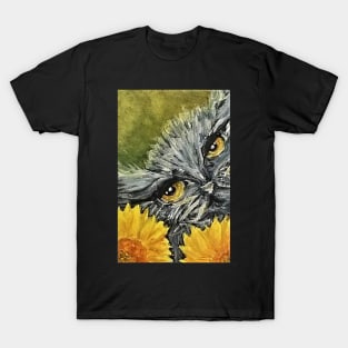 Cat in the Flowers T-Shirt